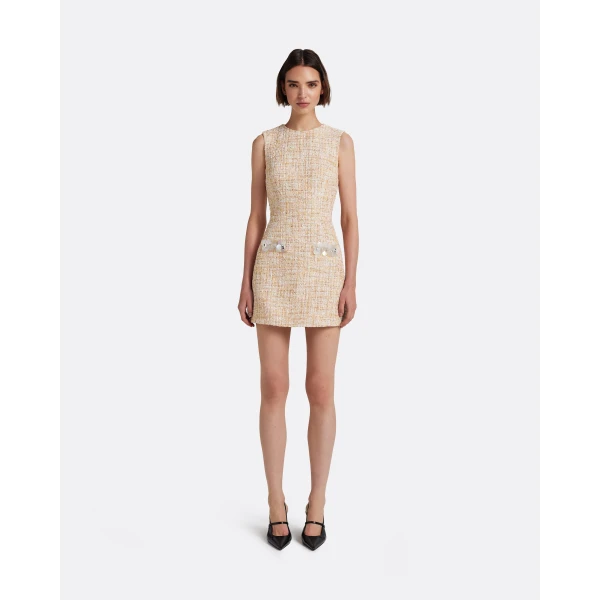 Safiyaa Laurette Mini Dress in Tweed, view 2