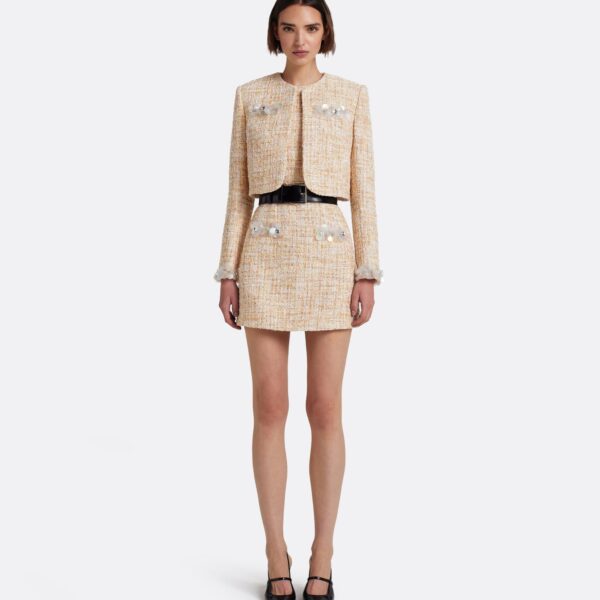 Safiyaa Laurette Mini Dress in Tweed, view 6