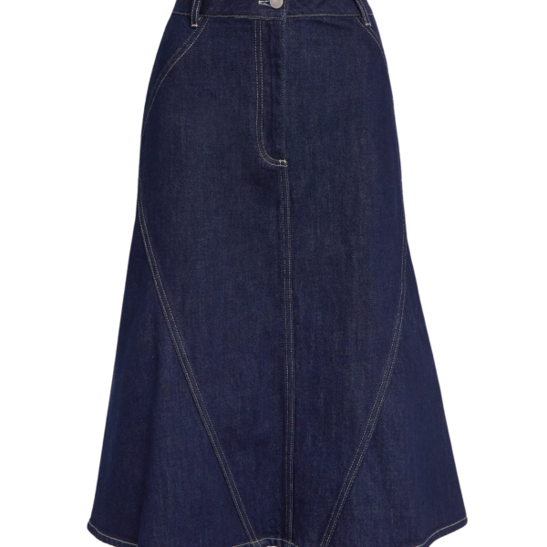 Safiyaa Luisella Denim Skirt in Dark Wash