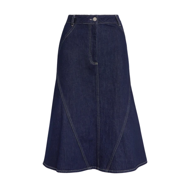 Safiyaa Luisella Denim Skirt in Dark Wash
