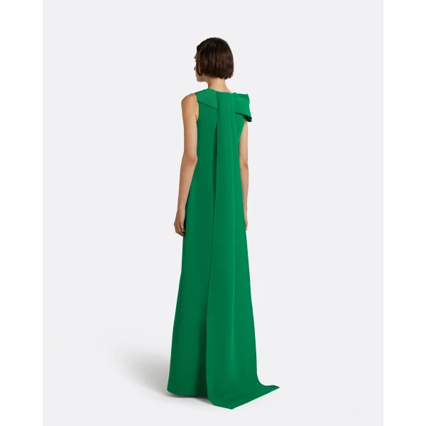 Safiyaa Mallory Long Dress in Jewel Green, view 3