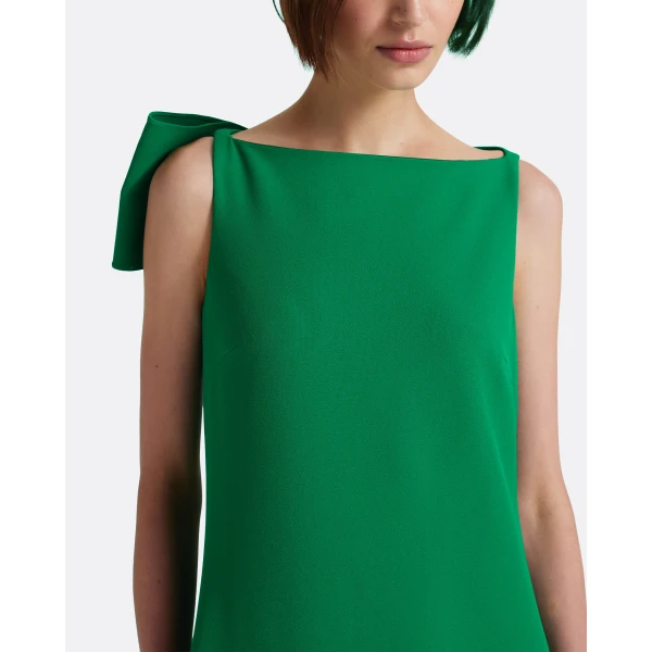 Safiyaa Mallory Long Dress in Jewel Green, view 6