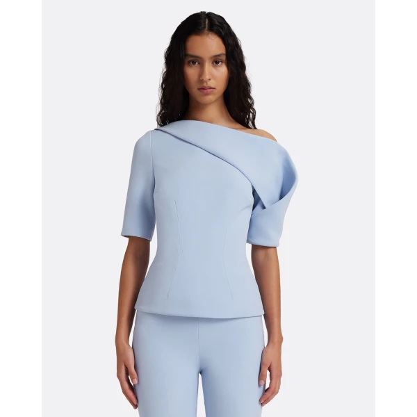 Safiyaa Marley Top in Soft Sky, view 2