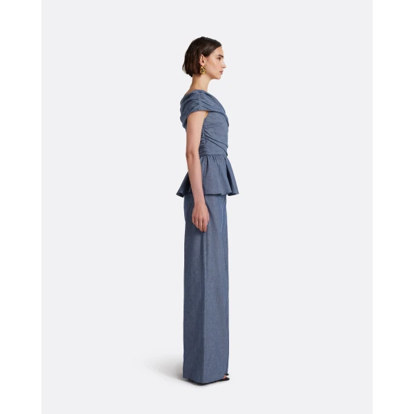 Safiyaa Melanie Top in Blue Blend, view 6