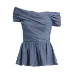Safiyaa Melanie Top in Blue Blend