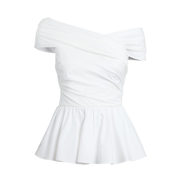 Safiyaa Melanie Top in Ivory - Tops - Demi-Couture Evening Wear at Luxury Shoes 