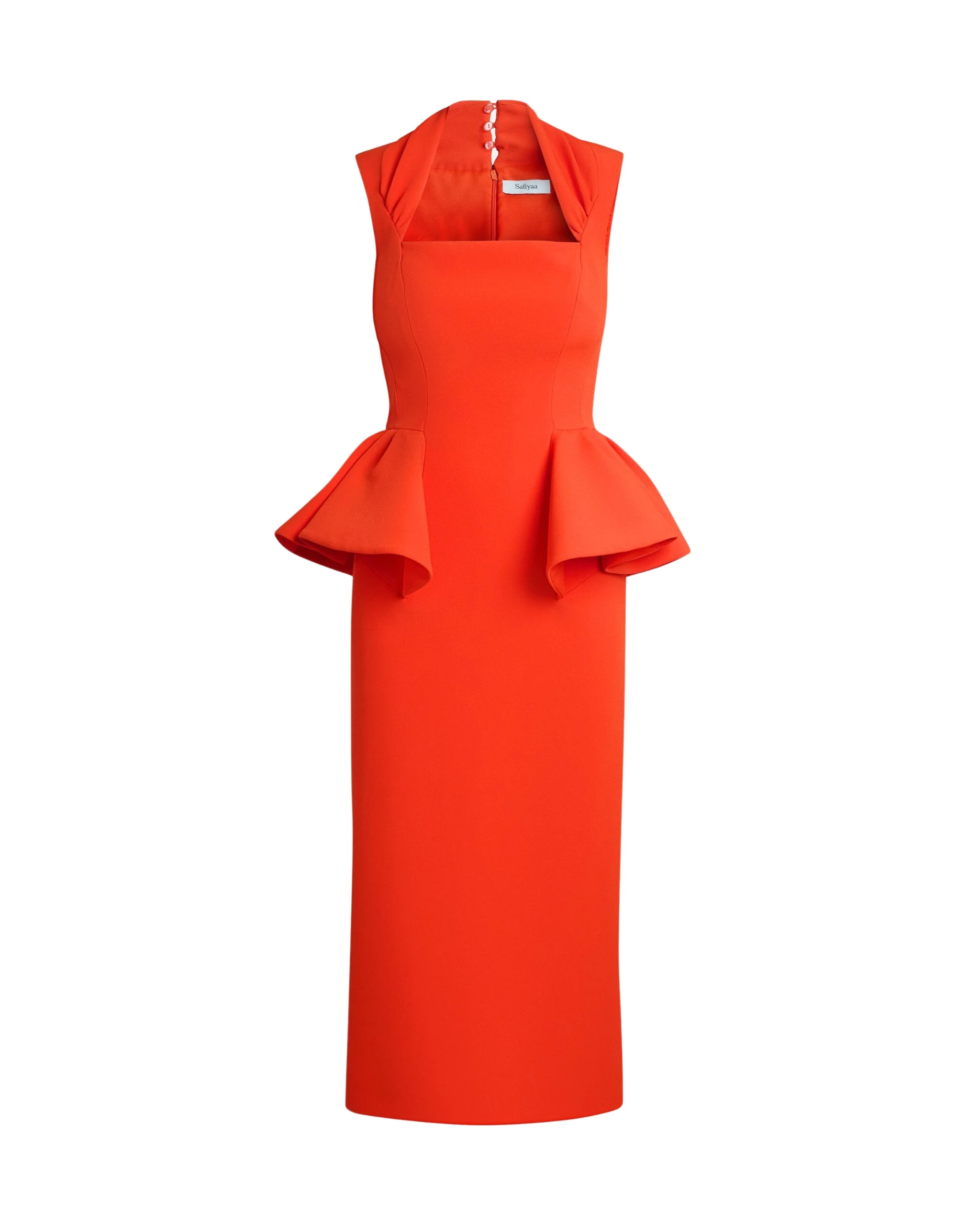 Safiyaa Milou Midi Dress in Apple Red