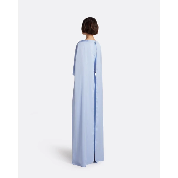 Safiyaa Mirabella Long Dress in Soft Sky, view 3