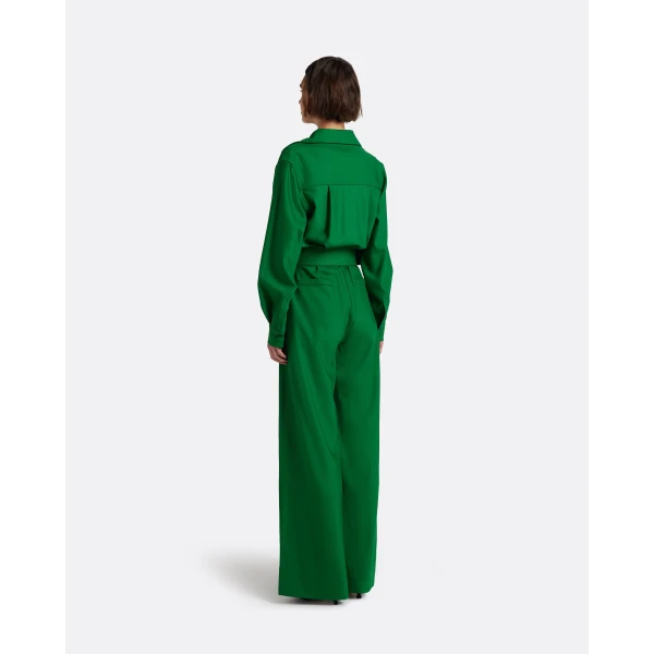 Safiyaa Ottilie Jumpsuit in Blade Green, view 3