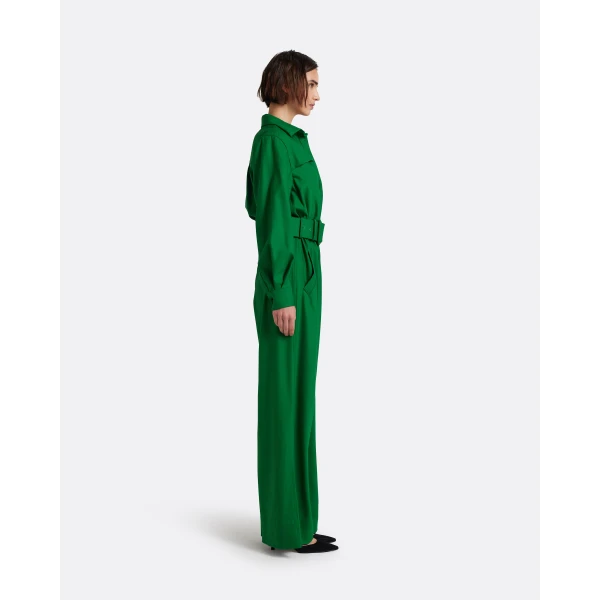 Safiyaa Ottilie Jumpsuit in Blade Green, view 5
