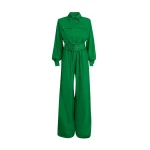Safiyaa Ottilie Jumpsuit in Blade Green