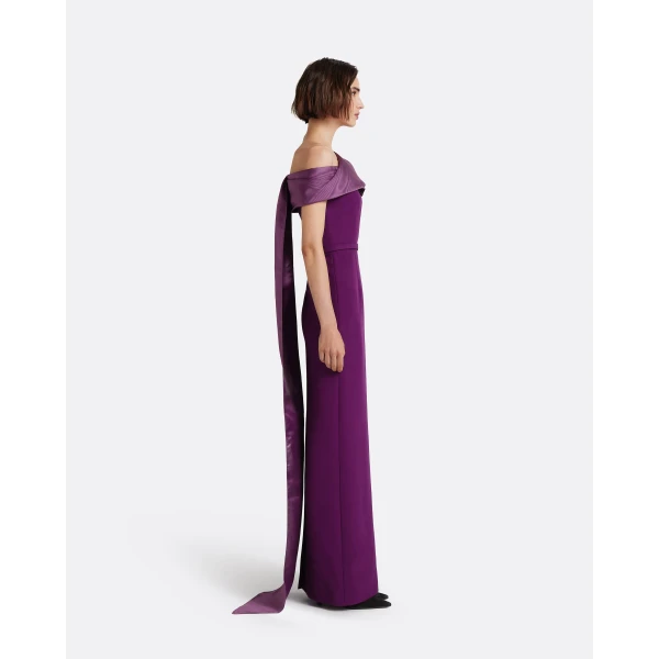 Safiyaa Phira Long Dress in Currant, view 5