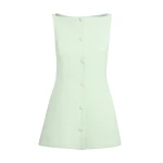 Safiyaa Robbie Top in Sea Glass