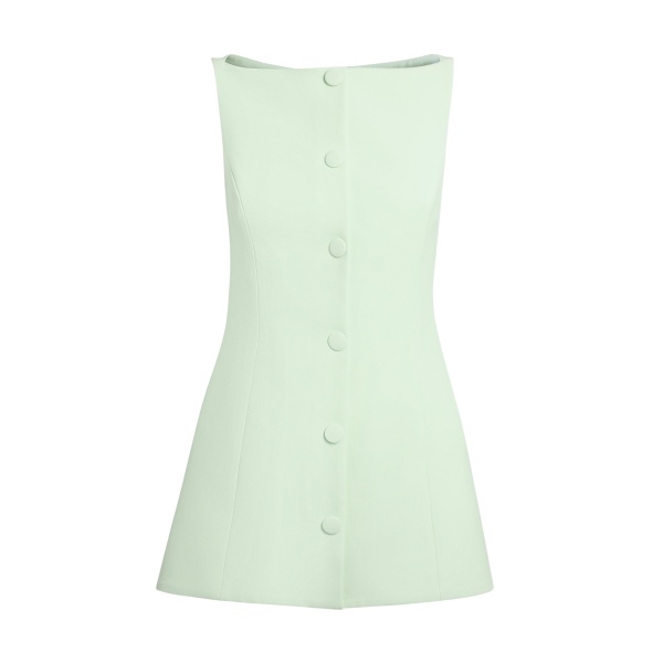 Safiyaa Robbie Top in Sea Glass - Tops - Demi-Couture Evening Wear at Luxury Shoes 