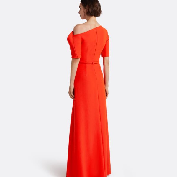 Safiyaa Stephanie Long Dress in Apple Red, view 3