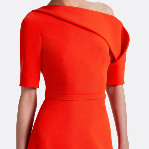 Safiyaa Stephanie Long Dress in Apple Red, view 4