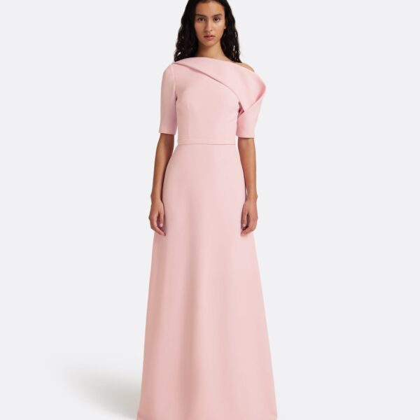 Safiyaa Stephanie Long Dress in Lychee, view 2