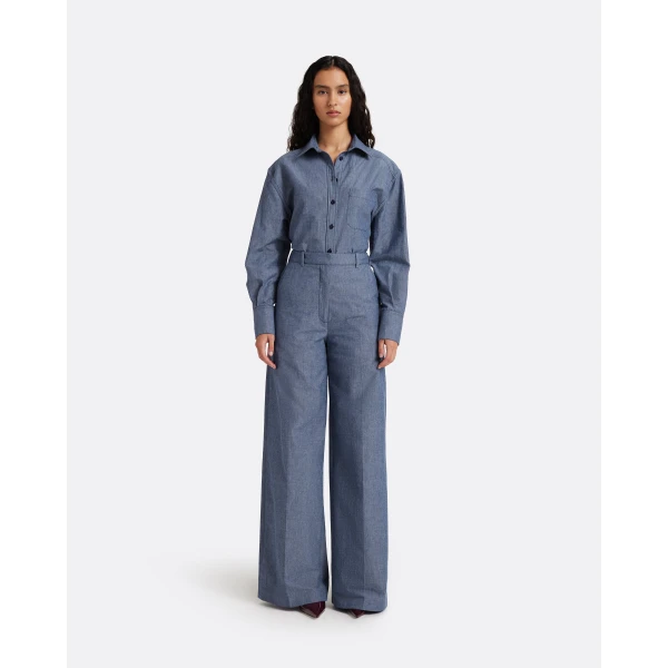 Safiyaa Touca Trouser in Blue blend, view 2