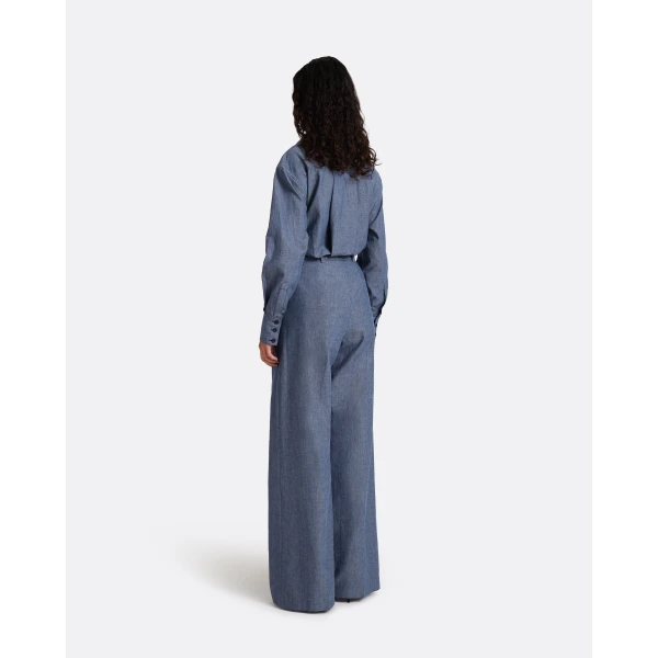 Safiyaa Touca Trouser in Blue blend, view 3
