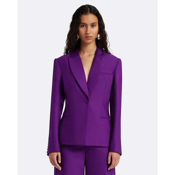 Safiyaa Yvette Jacket in Currant, view 2