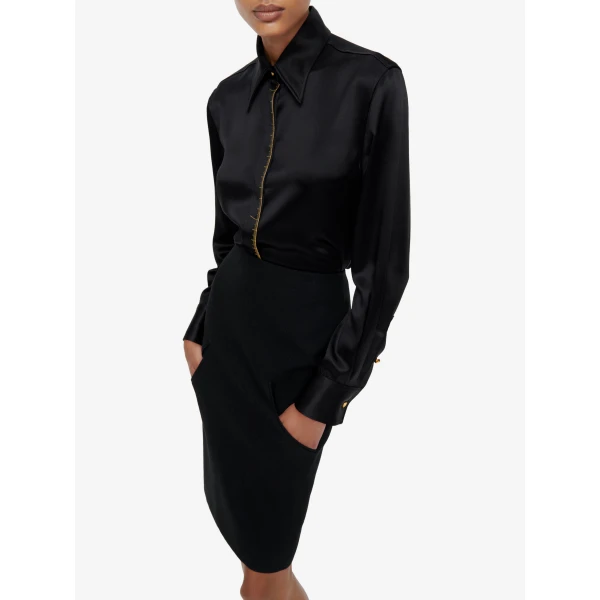 Schiaparelli Pencil Skirt With Pockets, view 3