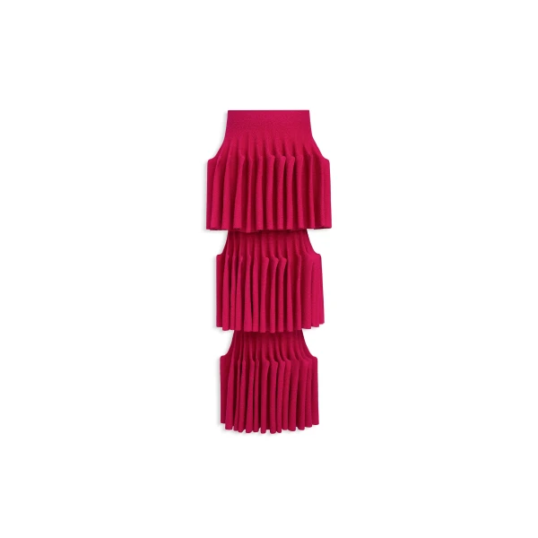 Alaïa Sculpted Godet Skirt - ALAÏA Skirts - Laser Cut Luxury - Shop at Luxury Shoes 
