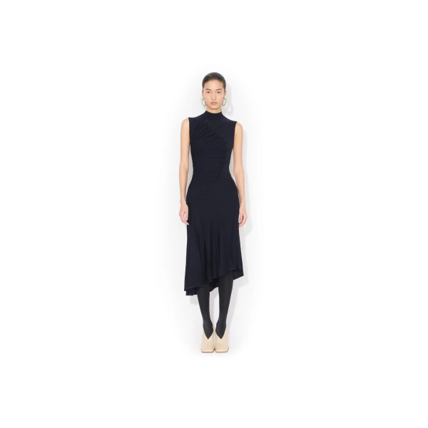 Alaïa Sculpting Wool Dress - ALAÏA Dresses - Laser Cut Luxury - Shop at Luxury Shoes 