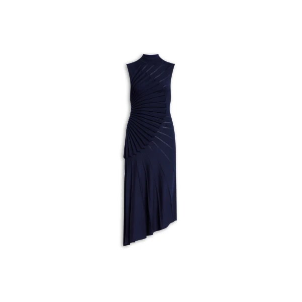 Alaïa Sculpting Wool Dress - ALAÏA Dresses - Laser Cut Luxury - Shop at Luxury Shoes 