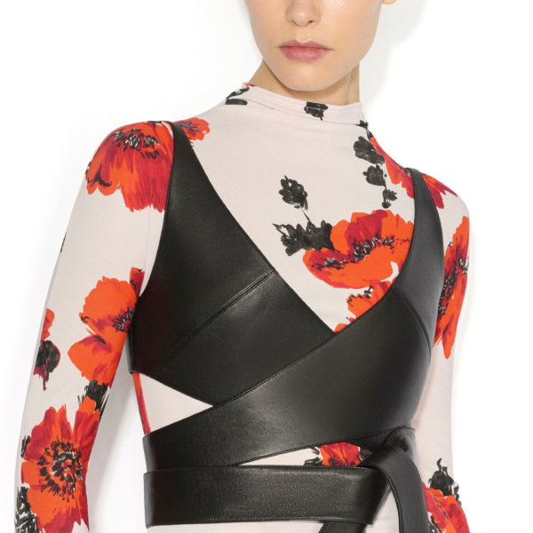 Alaia Secondskin Printed Bodysuit, view 4