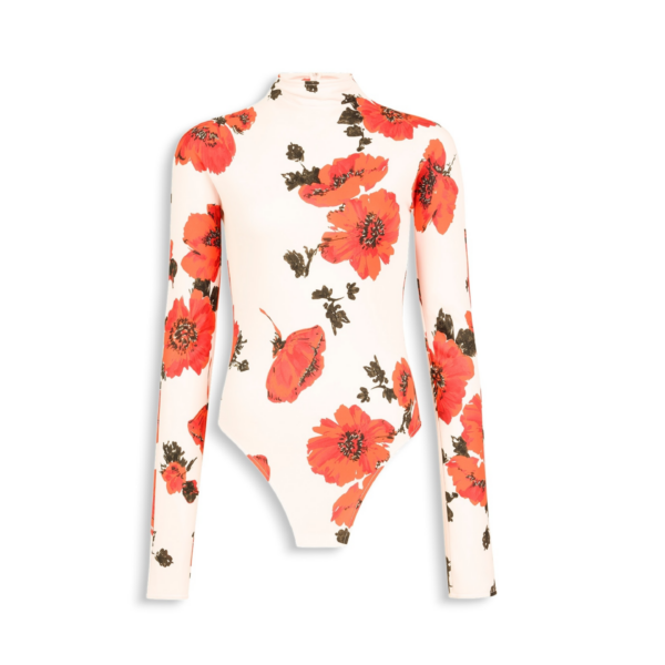 Alaia Secondskin Printed Bodysuit