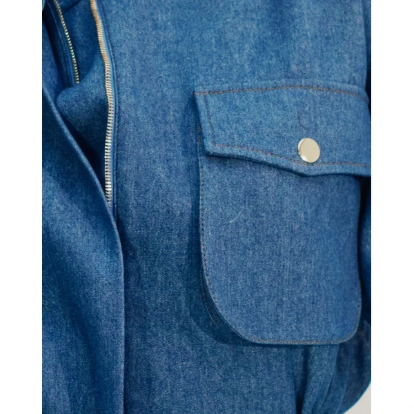 Sergio Hudson Multicolour Denim Utility Jacket/Dress Jacket, view 4