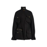 Sergio Hudson Multicolour Denim Utility Jacket/Dress Jacket