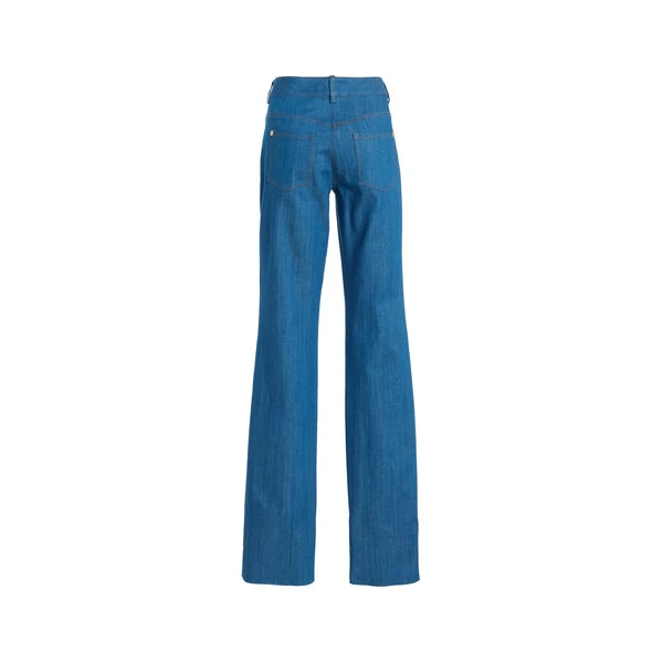Sergio Hudson Blue Straight Leg Denim (Blue), view 3