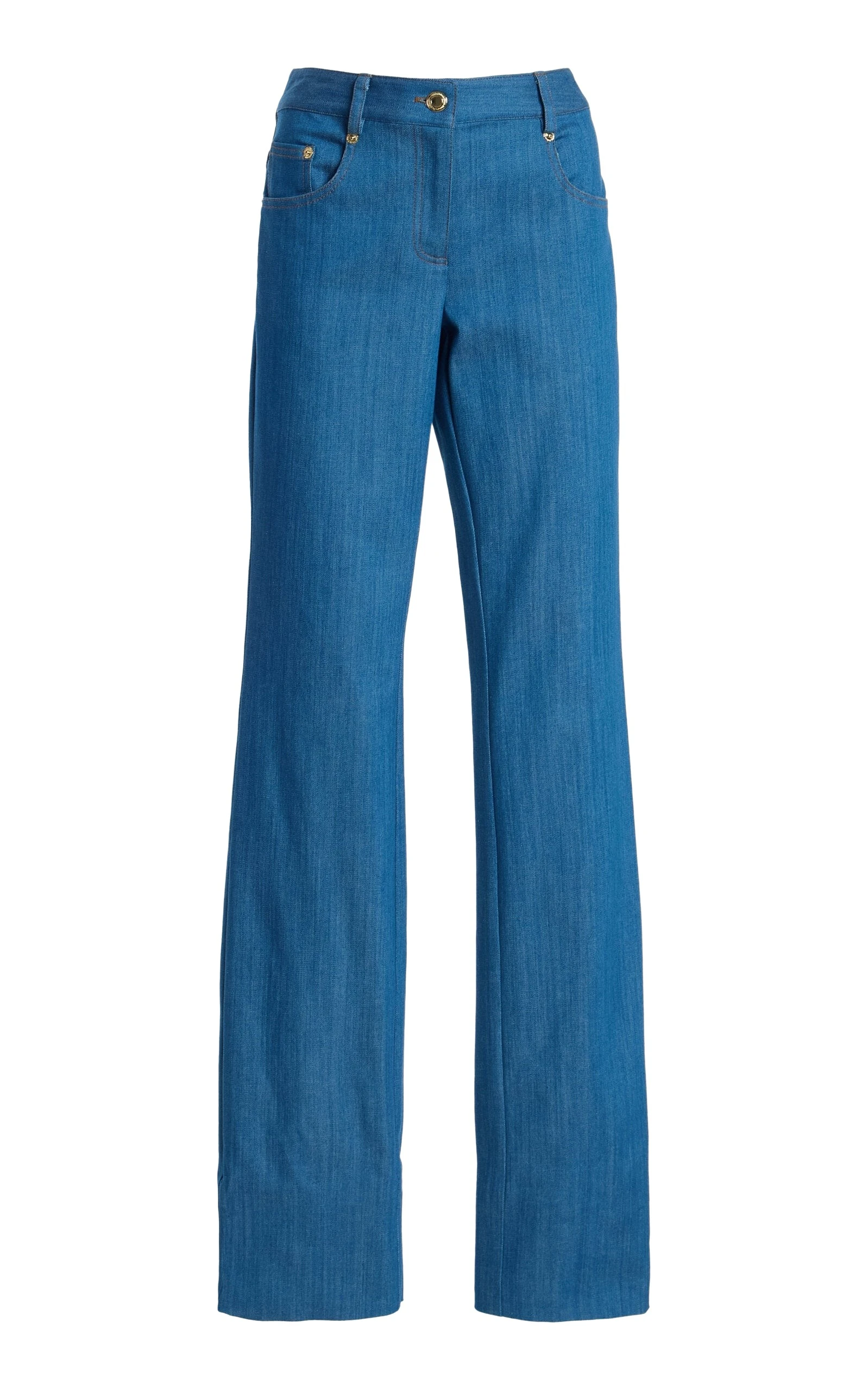 Sergio-Hudson-Straight-Leg-Denim-Blue62818_nobg Sergio Hudson Blue Straight Leg Denim (Blue)