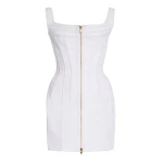 Sergio-Hudson-Topstich-Corset-Denim-Mini-Dress45580_nobg Sergio Hudson White Topstich Corset Denim Mini Dress