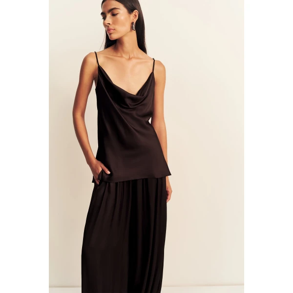 Shona Joy Agnes Cowl Neck Cami, view 3