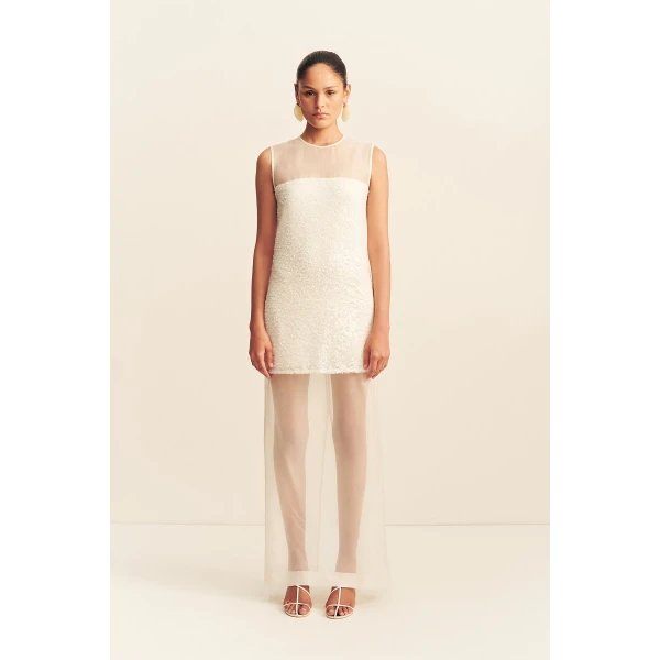 Shona Joy Amerie Silk Sequin Maxi Dress, view 2
