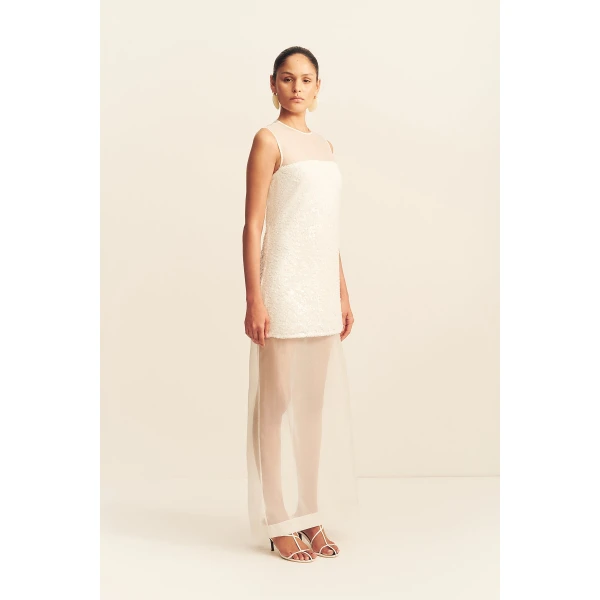 Shona Joy Amerie Silk Sequin Maxi Dress, view 4