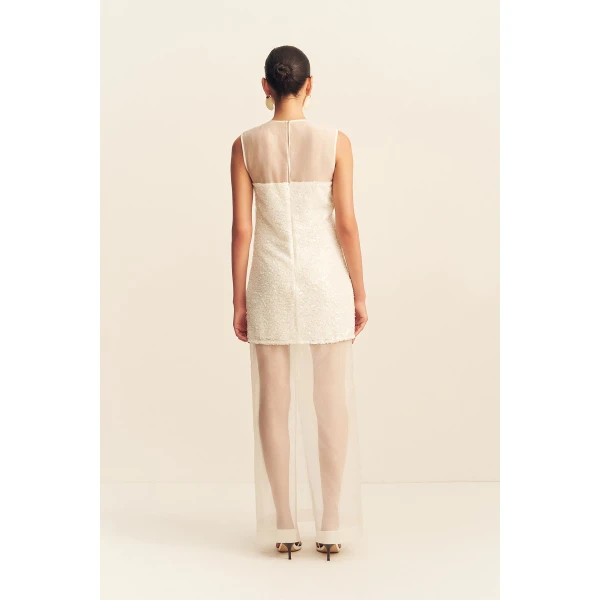 Shona Joy Amerie Silk Sequin Maxi Dress, view 6