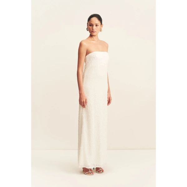 Shona Joy Amerie Strapless Maxi Dress, view 4
