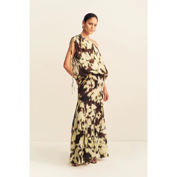 Shona Joy Benny Off Shoulder Blouson Maxi Dress, view 4