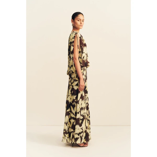 Shona Joy Benny Off Shoulder Blouson Maxi Dress, view 5