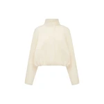 Shona Joy Crosby Wool Blend Cropped Bomber Jacket