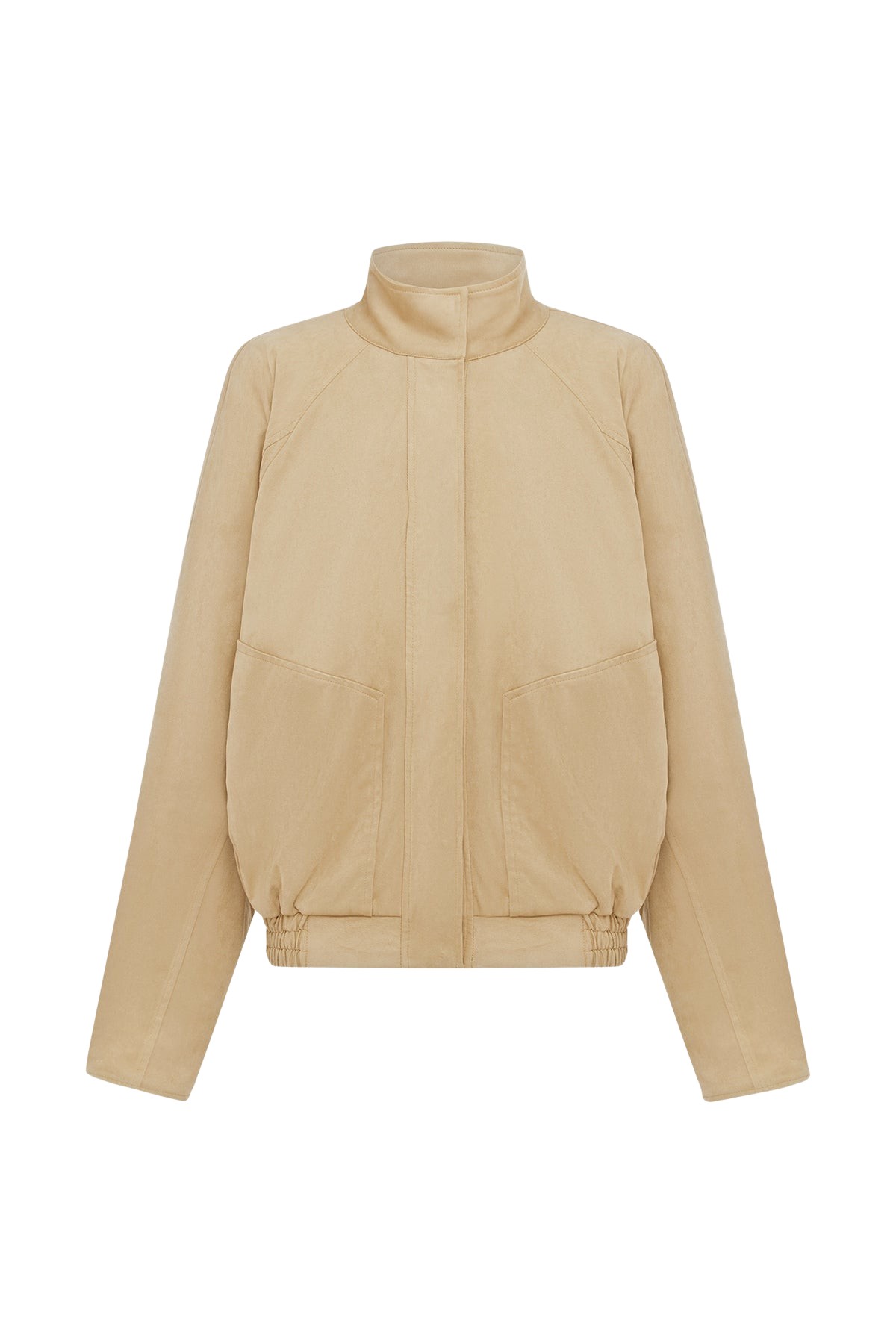Shona Joy Ernest Faux Suede Bomber Jacket