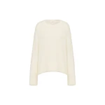 Shona Joy Korine Boucle Knit with Shoulder Pad in Snow White
