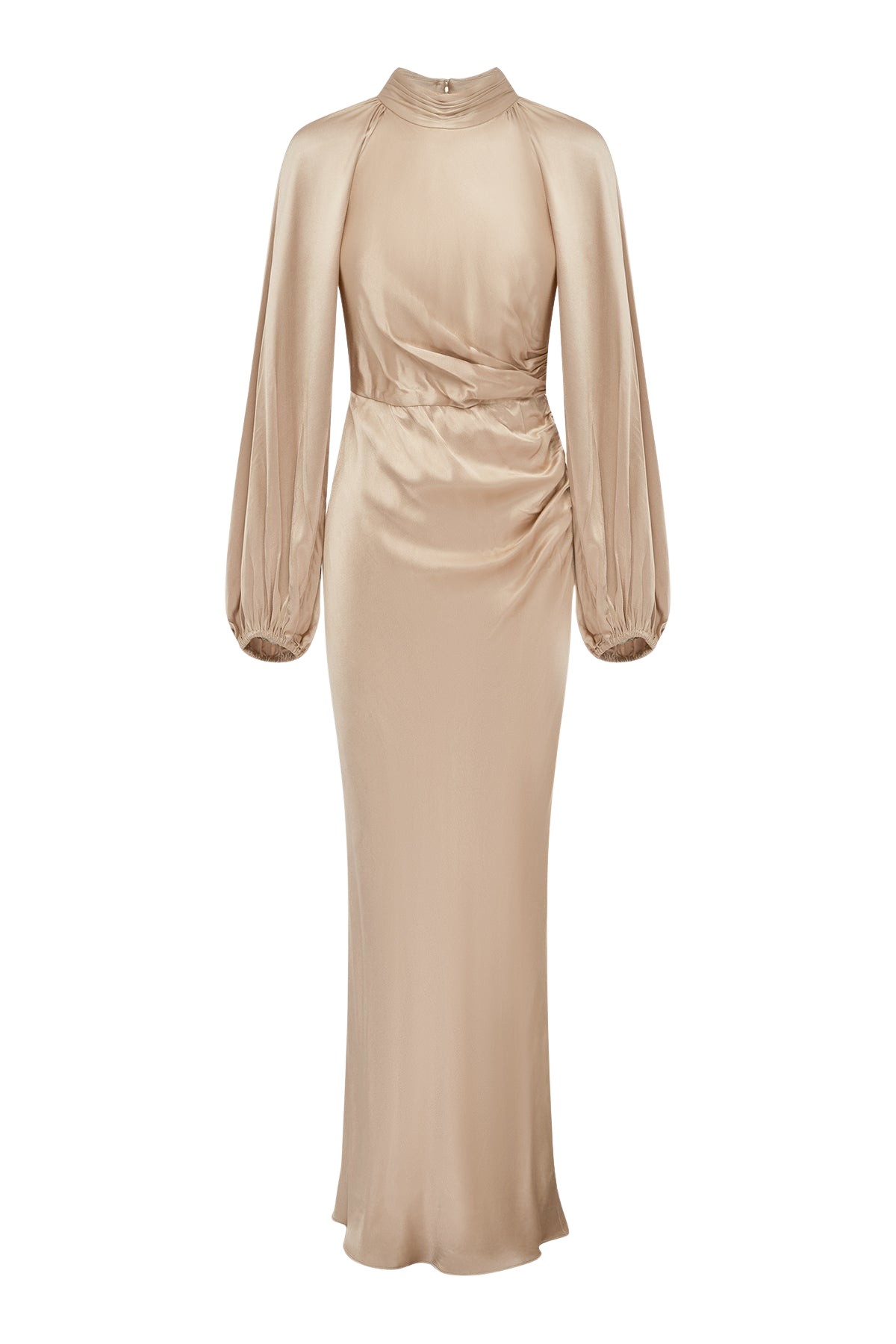 Shona Joy La Lune High Neck Balloon Sleeve Maxi Dress - Dresses - Australian Luxury Eventwear at Luxury Shoes 