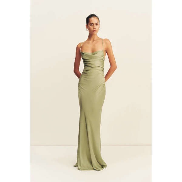 Shona Joy La Lune Lace Back Maxi Dress, view 2