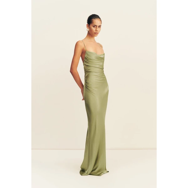 Shona Joy La Lune Lace Back Maxi Dress, view 4