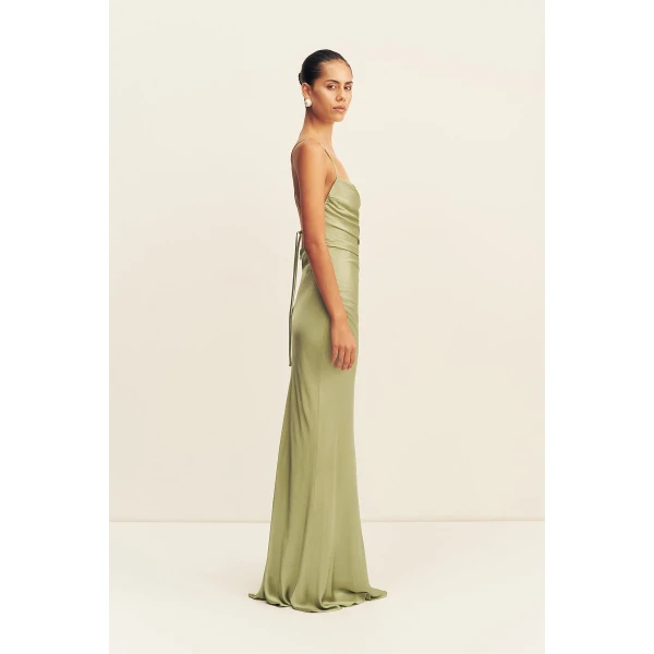 Shona Joy La Lune Lace Back Maxi Dress, view 5