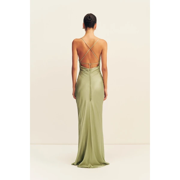 Shona Joy La Lune Lace Back Maxi Dress, view 6